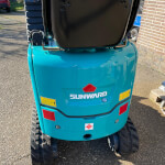 Sunward SW08D minigraafmachine met hydraulische snelwissel