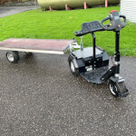 Hooiwagen voerwagen trekker met oplegger