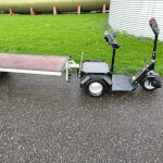 Hooiwagen voerwagen trekker met oplegger