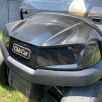 Golfwagen clubcar zwart met laadbak
