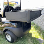 Golfwagen clubcar zwart met laadbak
