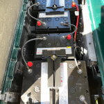 Clubcar groen met bakje