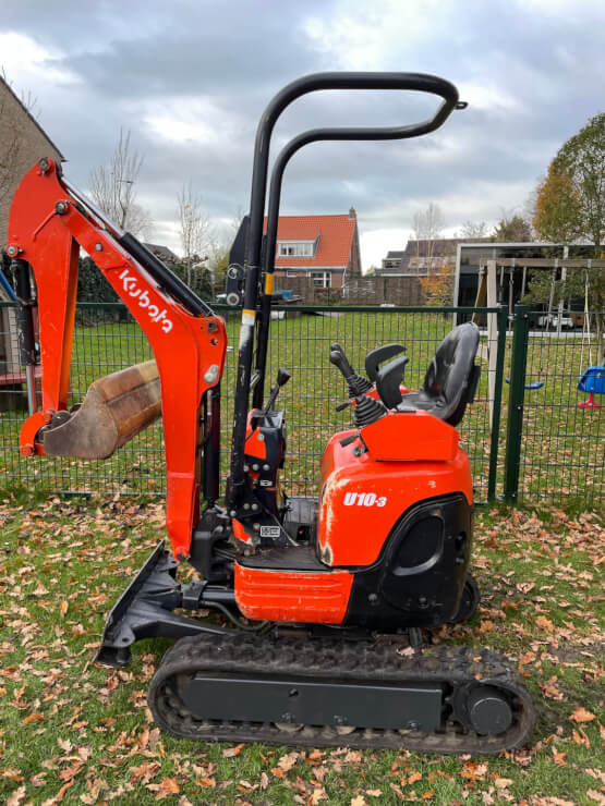 Kubota U10-3 met ergo joystick bediening
