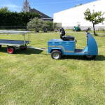 Electrotrekker met aanhangwagen