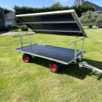 Electrotrekker met aanhangwagen